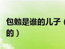 包勉是谁的儿子（历史上的包勉到底是怎么死的）