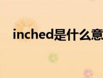 inched是什么意思（inches是什么意思）