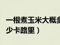 一根煮玉米大概多少克（一根煮玉米大概有多少卡路里）