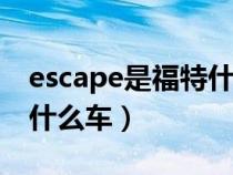 escape是福特什么车（escort中文名是福特什么车）