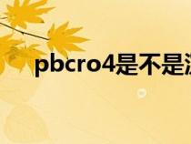 pbcro4是不是沉淀（pbso4是沉淀吗）