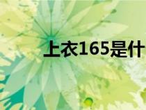 上衣165是什么码（165是什么码）