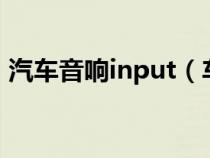 汽车音响input（车载音响loud是什么意思）