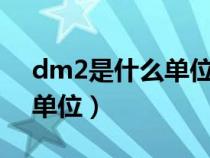 dm2是什么单位等于多少m2（dm2是什么单位）