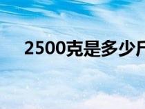 2500克是多少斤啊（2500克是多少斤）