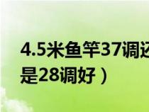 4.5米鱼竿37调还是28（鱼竿45米37调好还是28调好）