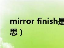 mirror finish是什么意思（finish是什么意思）