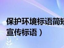 保护环境标语简短（保护环境或者节约资源的宣传标语）