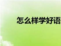 怎么样学好语言（学好语言的技巧）