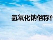 氢氧化钠俗称什么（氢氧化钠的俗称）