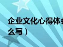 企业文化心得体会3篇（企业文化学习心得怎么写）