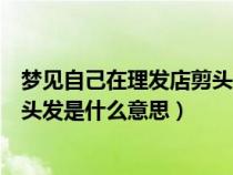 梦见自己在理发店剪头发是什么预兆（做梦自己在理发店剪头发是什么意思）