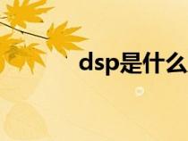 dsp是什么牌子（dsp是什么）