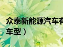 众泰新能源汽车有哪几款（众泰新能源有哪些车型）