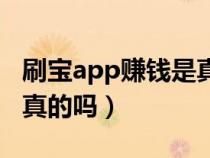 刷宝app赚钱是真的吗知乎（刷宝app赚钱是真的吗）