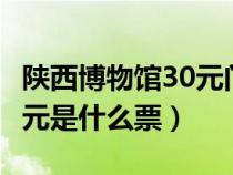 陕西博物馆30元门票怎么买（陕西博物馆300元是什么票）