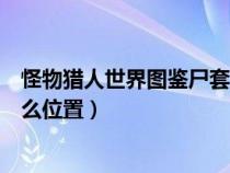 怪物猎人世界图鉴尸套龙下一个（怪物猎人世界尸套龙在什么位置）