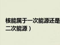 核能属于一次能源还是二次能源类（核能属于一次能源还是二次能源）