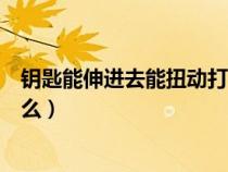 钥匙能伸进去能扭动打不开（钥匙能伸进去但扭不动是为什么）