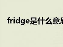 fridge是什么意思（FRIEND是什么意思）