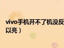 vivo手机开不了机没反应什么原因（vivo手机开不了机但可以亮）