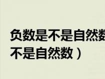 负数是不是自然数小数是不是自然数（负数是不是自然数）