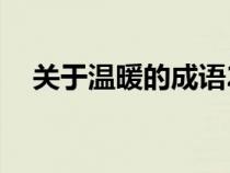 关于温暖的成语20个（关于温暖的成语）