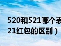 520和521哪个表示我爱你更准确（5.20和5.21红包的区别）