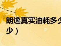 朗逸真实油耗多少钱一公里（朗逸真实油耗多少）