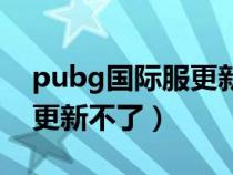 pubg国际服更新太慢（为什么pubg国际服更新不了）