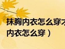 抹胸内衣怎么穿才是正确的扣子在前面（抹胸内衣怎么穿）