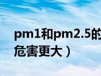 pm1和pm2.5的区别（pm2.5和pm10谁的危害更大）