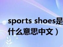 sports shoes是什么意思（汽车上sports是什么意思中文）