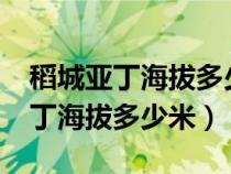 稻城亚丁海拔多少米?有高原反应吗（稻城亚丁海拔多少米）