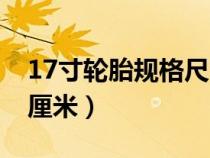 17寸轮胎规格尺寸表（17寸轮胎直径是多少厘米）