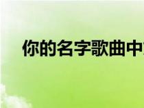 你的名字歌曲中文谐音（你的名字歌曲）