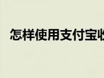 怎样使用支付宝收款码（怎样使用支付宝）