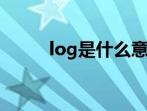 log是什么意思（lot是什么意思）