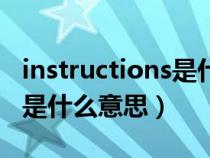 instructions是什么意思中文（instructions是什么意思）