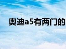 奥迪a5有两门的吗（奥迪a5有双门的吗）