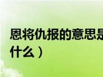 恩将仇报的意思是什么呢（恩将仇报的意思是什么）