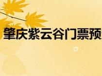 肇庆紫云谷门票预定（肇庆紫云谷旅游攻略）