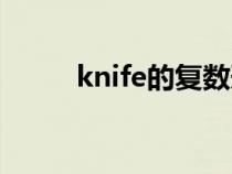 knife的复数形式（knife的复数）