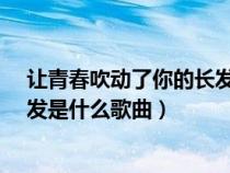 让青春吹动了你的长发是什么歌曲?（让青春吹动了你的长发是什么歌曲）