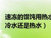 速冻的馄饨用热水还是冷水煮（煮速冻馄饨用冷水还是热水）