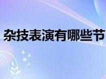 杂技表演有哪些节目文案（杂技表演有哪些）