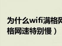 为什么wifi满格网速却差（为什么wifi信号满格网速特别慢）