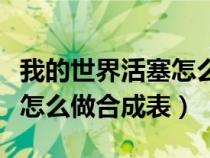 我的世界活塞怎么做合成表图（我的世界活塞怎么做合成表）