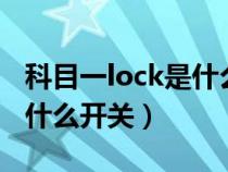 科目一lock是什么开关图片（科目一LOCK是什么开关）