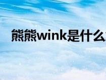 熊熊wink是什么意思（wink是什么意思）